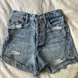 Agolde Blue Jean Shorts Classic Style